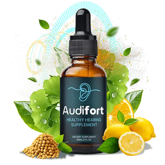 Audifort drops bottle, from the seller's affiliate materials